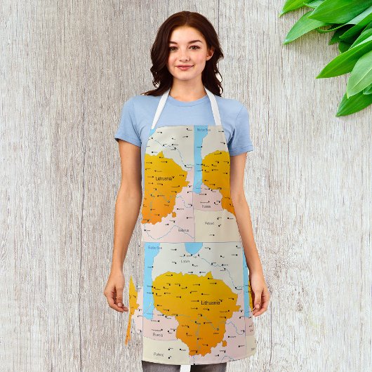 Karte Litauens Schürze