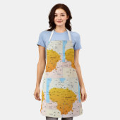 Karte Litauens Schürze (Getragen)