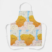 Karte Litauens Schürze (Vorderseite)