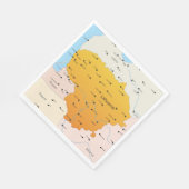 Karte Litauens Serviette (Ecke)