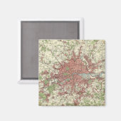 Karte London Region Magnet (Vorderseite/Rückseite)
