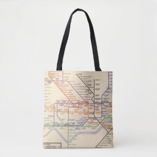 Karte Londons der Untergrund-Eisenbahnen Tasche