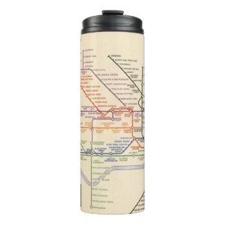 Karte Londons der Untergrund-Eisenbahnen Thermosbecher