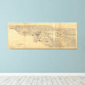 Karte Los Angeles & San Gabriel Mountains (1915) Leinwanddruck (Insitu (Holzboden))