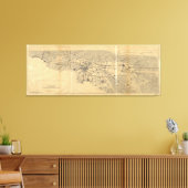 Karte Los Angeles & San Gabriel Mountains (1915) Leinwanddruck (Insitu (Wohnzimmer))