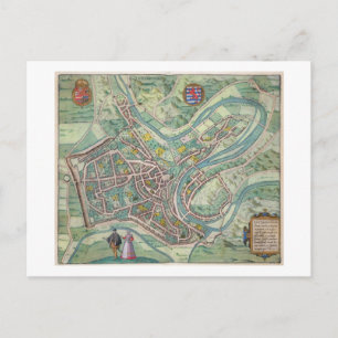 Karte Luxemburgs von "Civitates Orbis Terrarum"