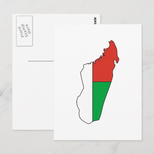 Karte Madagaskar (Vorne/Hinten)