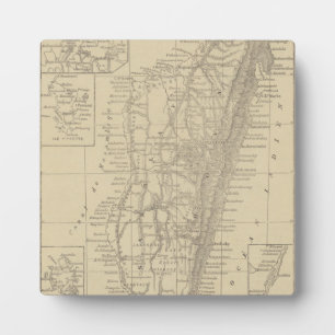 Karte Madagaskars Fotoplatte