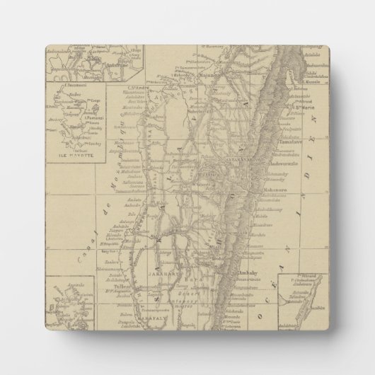 Karte Madagaskars Fotoplatte (Vorderseite)