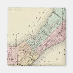 Karte Madison, Wisconsin Magnet