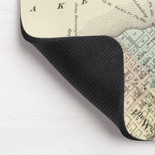 Karte Madison, Wisconsin Mousepad (Ecke)