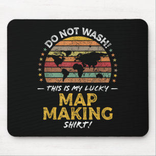 Karte Maker Funny Kartograf Quote Graphen Mousepad