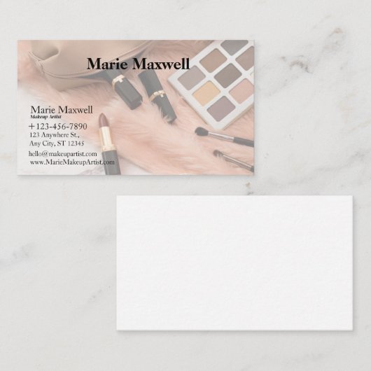 KARTE MAKEUP-KÜNSTLER (Vorne/Hinten)