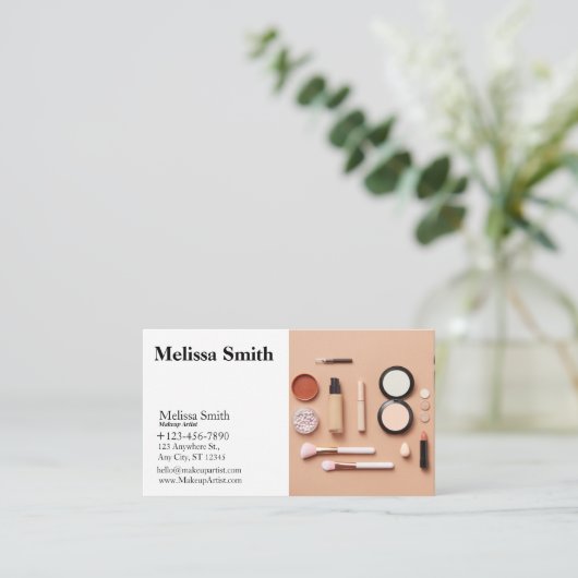 KARTE MAKEUP-KÜNSTLER (Stehend Vorderseite)