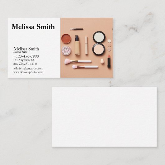 KARTE MAKEUP-KÜNSTLER (Vorne/Hinten)