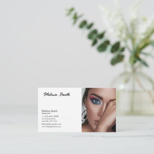 KARTE MAKEUP-KÜNSTLER (Stehend Vorderseite)