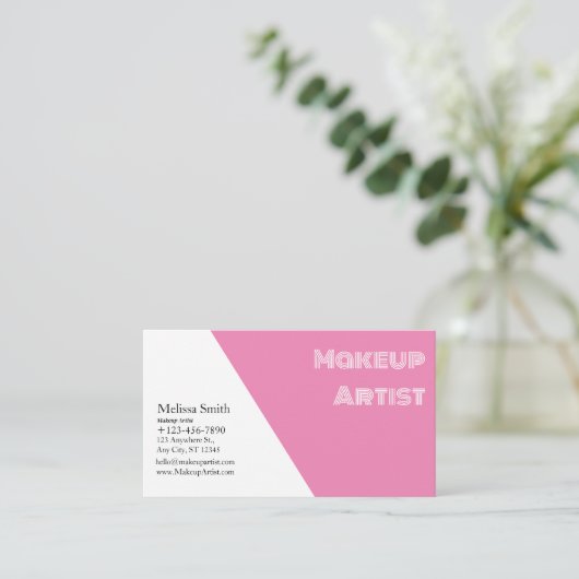 KARTE MAKEUP-KÜNSTLER (Stehend Vorderseite)