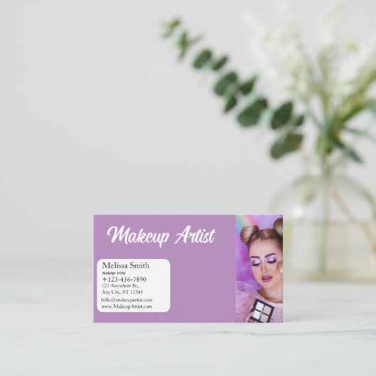 KARTE MAKEUP-KÜNSTLER (Stehend Vorderseite)