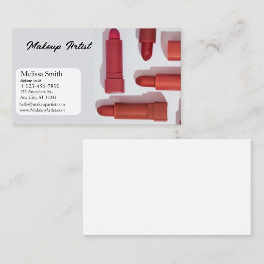 KARTE MAKEUP-KÜNSTLER (Vorne/Hinten)