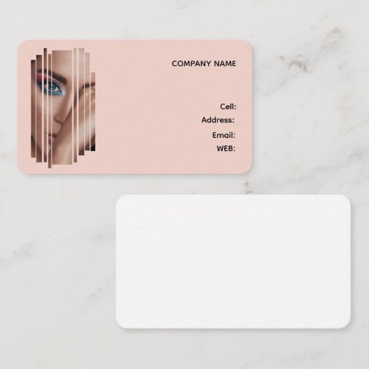 KARTE MAKEUP-KÜNSTLER (Vorne/Hinten)