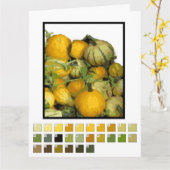 Karte - Maler mit Gourd Ernte nach Anzahl. (Gelbe Blume)