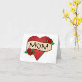 Karte Mamaherztätowierung Mutter Tages (Gelbe Blume)
