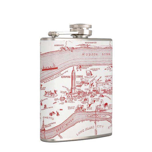 KARTE: MANHATTAN, c1935 Flachmann (Rechts)