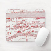 KARTE: MANHATTAN, c1935 Mousepad (Mit Mouse)