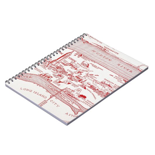 KARTE: MANHATTAN, c1935 Notizblock (Linke Seite)