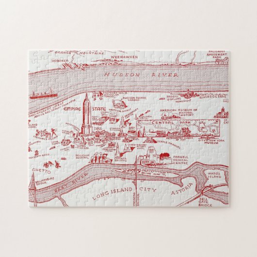 KARTE: MANHATTAN, c1935 Puzzle (Horizontal)