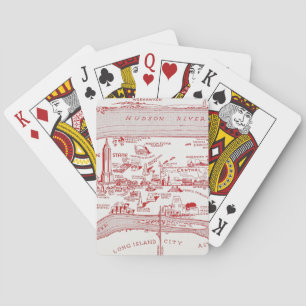 KARTE: MANHATTAN, c1935 Spielkarten