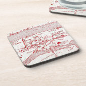 KARTE: MANHATTAN, c1935 Untersetzer (Linke Seite)