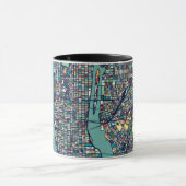 Karte Manhattans New York Tasse (Zentrum)