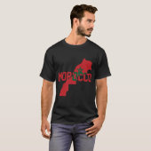 Karte Marokko T-Shirt (Vorne ganz)