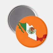 Karte Mexiko Magnet (Vorderseite/Rückseite)