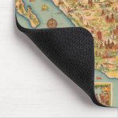 Karte Mexiko Mousepad (Ecke)