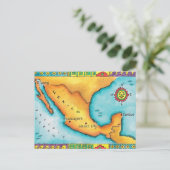 Karte Mexikos (Stehend Vorderseite)