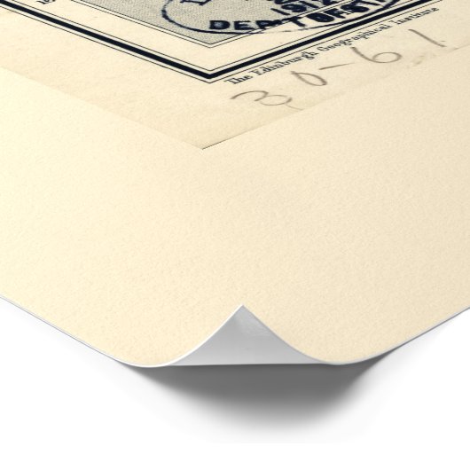 Karte Mexikos (1911) Poster (Ecke)