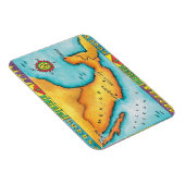 Karte Mexikos Magnet (Rechte Seite)