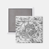 Karte Mexikos Magnet (Vorderseite/Rückseite)