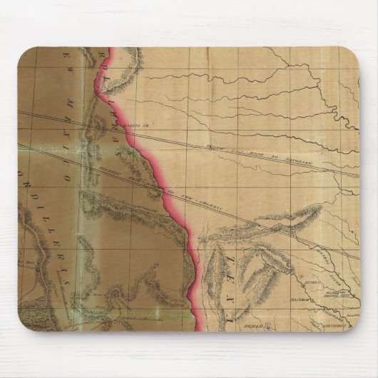 Karte Mexikos mit dem Kriegssitz Mousepad (Vorne)