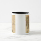 Karte Mexikos mit dem Kriegssitz Tasse (Zentrum)