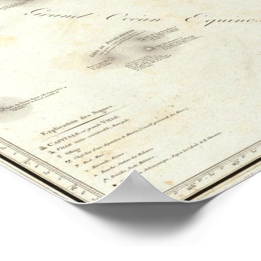 Karte Mexikos Poster (Ecke)