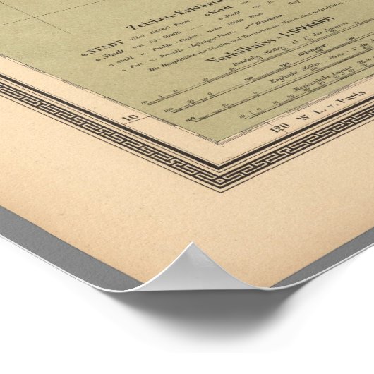 Karte Mexikos Poster (Ecke)