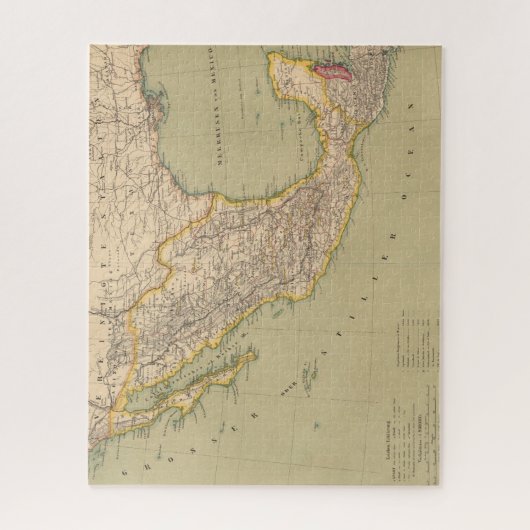 Karte Mexikos Puzzle (Vertikal)