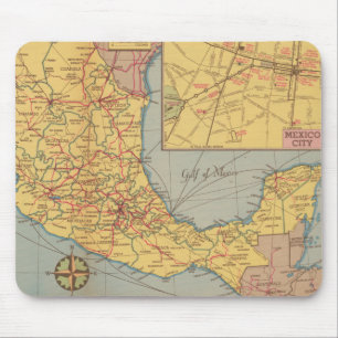 Karte Mexikos - "Unsere südlichen Nachbarn" Mousepad