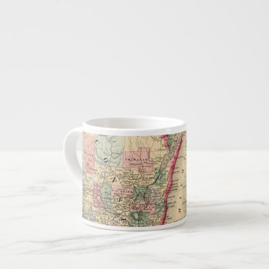 Karte Michigans, Wisconsin durch Mitchell Espressotasse (Vorderseite Links)
