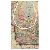Karte Michigans, Wisconsin durch Mitchell Kleine Geschenktüte (Rückseite)