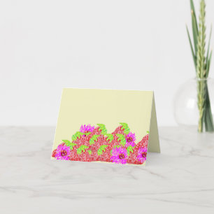 Karte: Milch und Erdbeeren