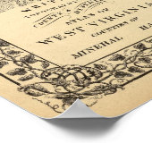 Karte Mineral, Hampshire Landkreis Poster (Ecke)